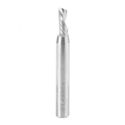 Amana Tool. Aluminum Spiral 'O' Flute Down-Cut CNC Router Bit | 3⁄16 Dia x 1⁄2 x 1⁄4" | 51508 