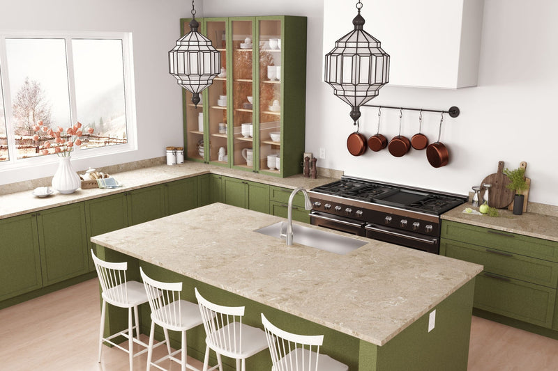 Green Felt - 4974 - Traditional Kitchen Cabinets 