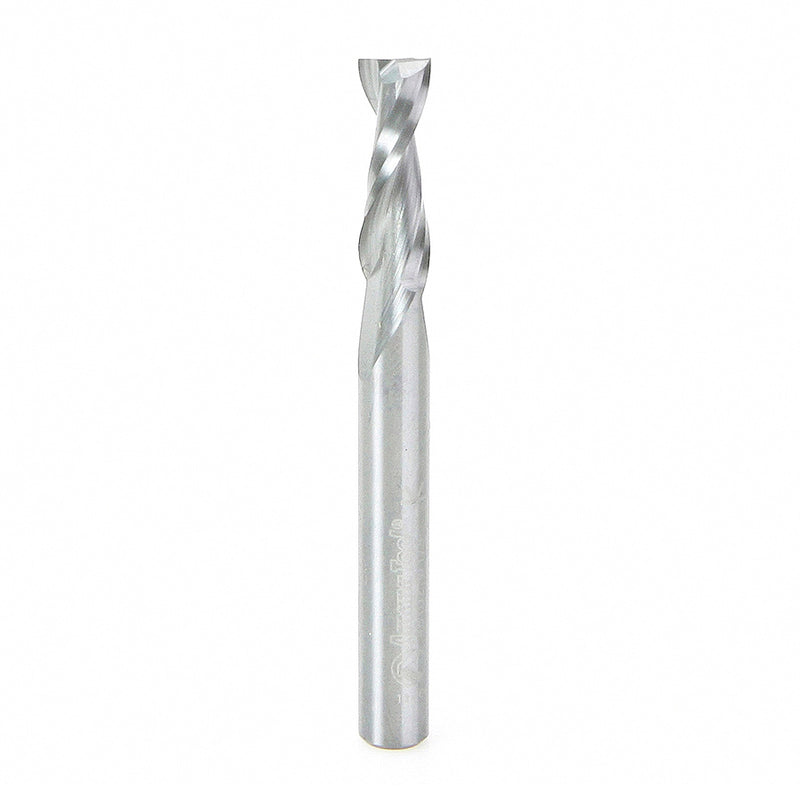 Amana Tool. Solid Carbide Spiral Plunge Up-Cut CNC Router Bit | 2 Flute