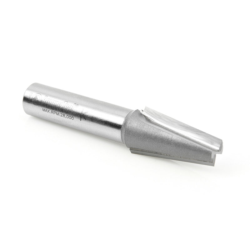 Amana Tool. Patternmakers Plunge Router Bit | 2 Flute | 7°x 13⁄16 Dia x 1 1⁄4 x 1⁄2"Shank | 42424 