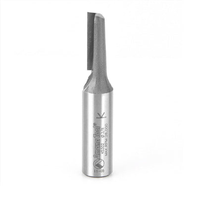 Amana Tool. Straight Plunge Router Bit | Single Flute | 3⁄8 Dia x 1" x 1⁄2 Shank | 45302 