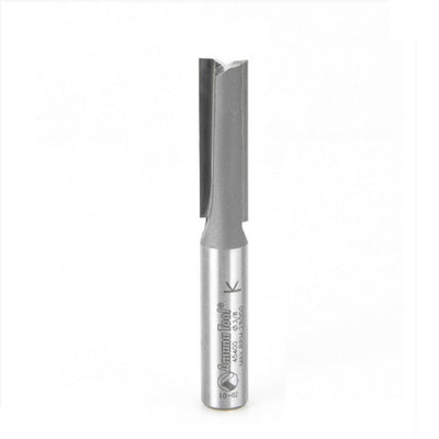 Amana Tool. Straight Plunge Router Bit | 2 Flute | 3⁄8 Dia x 1 1⁄4 x 3⁄8 Shank | 45400 