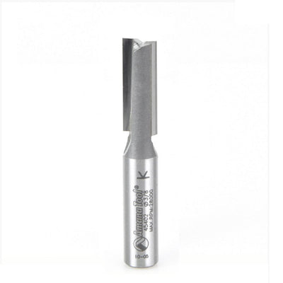 Amana Tool. Straight Plunge Router Bit | 2 Flute | 3⁄8 Dia x 1 x 3⁄8 Shank | 45402 