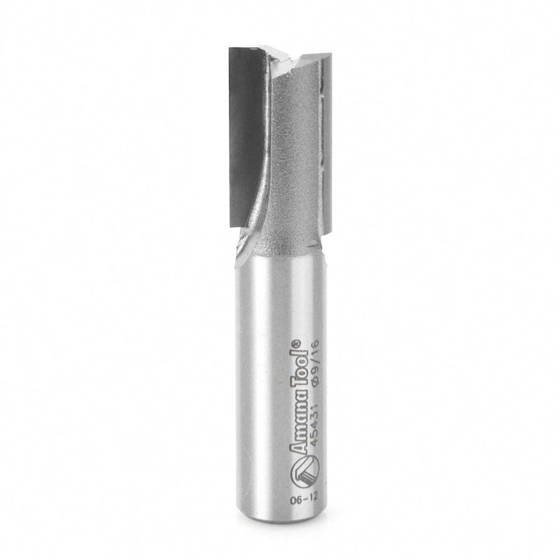 Amana Tool. Straight Plunge Metric Router Bit | 2 Flute | 14mm Dia x 25mm x 1⁄2" Shank | 45431 