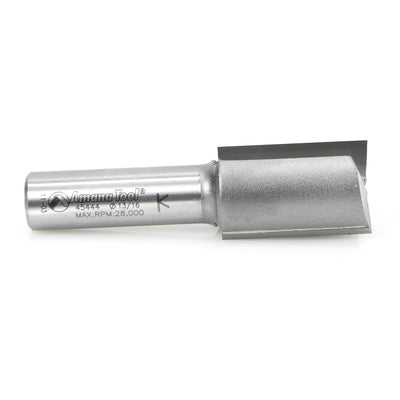 Amana Tool. Mortising Straight Plunge Router Bit | 2 Flute | Various Dia x 1 x 1⁄2"Shank | 45544 