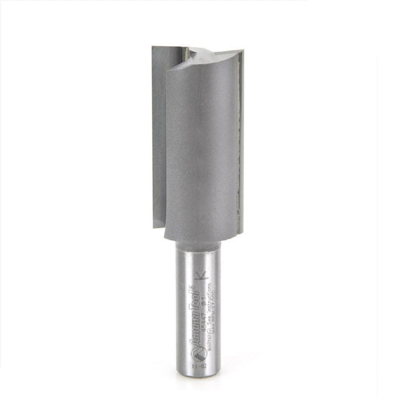 Amana Tool. Straight Plunge Router Bit | 2 Flute | Various Dia x 2" x 1⁄2 Shank | 45447 