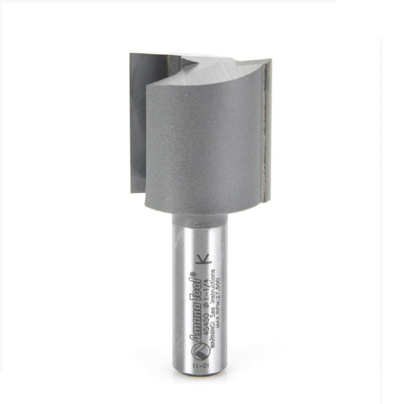 Amana Tool. Straight Plunge Router Bit | 2 Flute | Various Dia x 1 1⁄4 x 1⁄2" Shank | 45450 