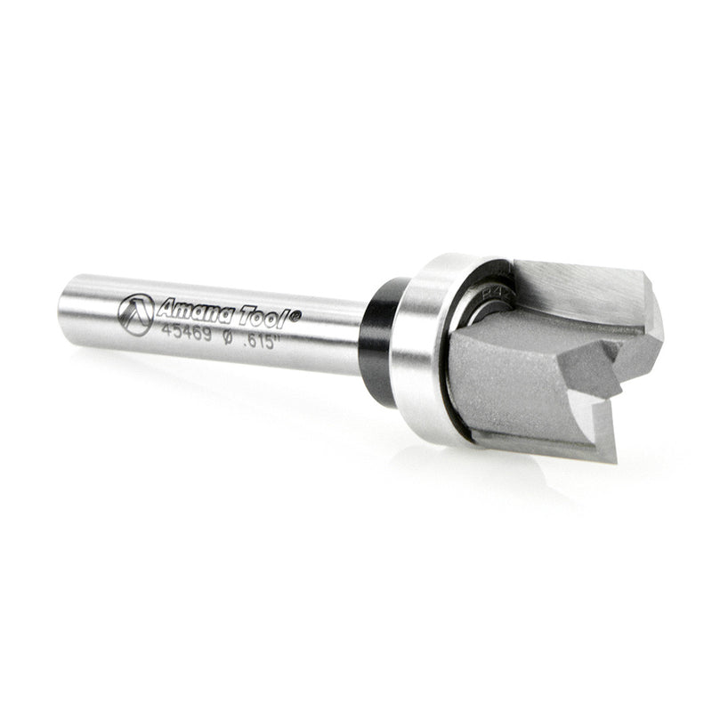 Amana Tool. Flush Trim Plunge Router Bit | .615 Dia x 1⁄2 x 1⁄4" Shank | Keller | 45469 