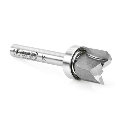 Amana Tool. Flush Trim Plunge Router Bit | .615 Dia x 1⁄2 x 3⁄8"Shank with Upper BB | 45476 