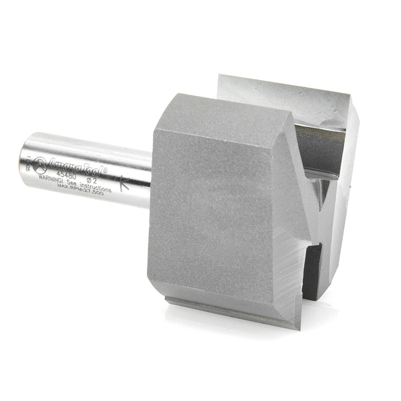 Amana Tool. Straight Plunge Router Bit | 2 Flute | Various Dia x 1 1⁄4 x 1⁄2" Shank | 45480