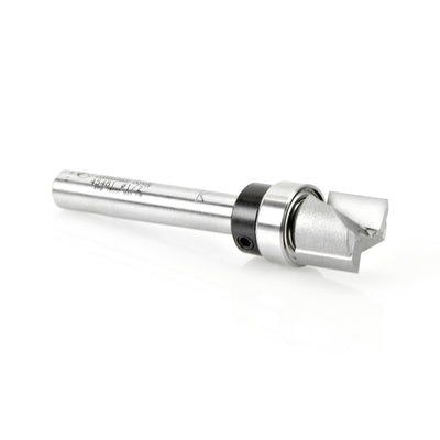 Amana Tool. Flush Trim Plunge Router Bit | 1⁄2 Dia x 3⁄8 x 1⁄4"Shank with Upper BB | 45481 