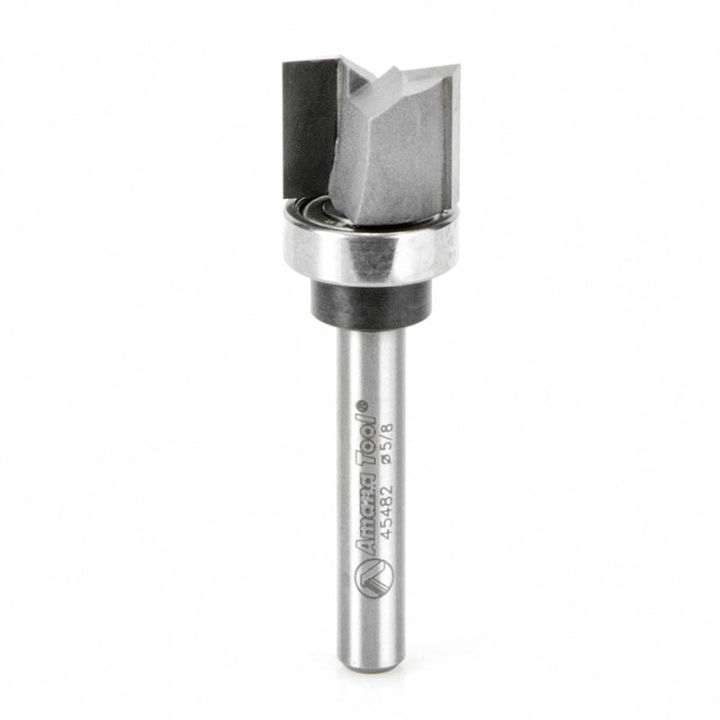 Amana Tool. Flush Trim Plunge Router Bit | Various Dia x 1⁄2 x 1⁄4 Shank with Upper BB | 45482 