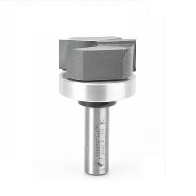 Amana Tool. Bottom Cleaning Router Bit | 2 Flute | 1 1⁄2 Dia x 5⁄8 x 1⁄2"Shank with Upper BB | 45567 
