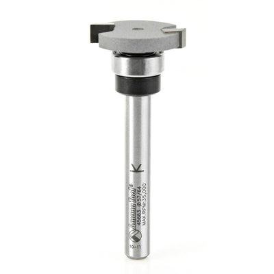 Amana Tool. Straight Dedicated Cutter Router Bit | .894 Dia x 4.5mm x 1⁄4" Shank | 45663 