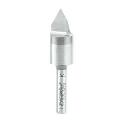 Amana Tool. Signmaking & Lettering Router Bit | 60°x 9⁄16 Dia x 7⁄16 x 1⁄4" Shank | 45731 