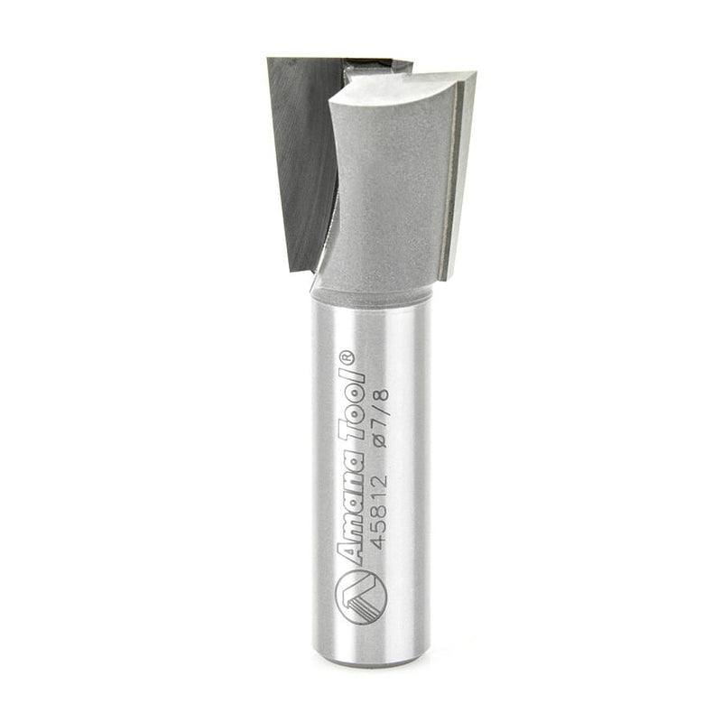 Amana Tool. Stair Tread R⁄H Dovetail Router Bit | 7°x 7⁄8 Dia x 7⁄8 x 1⁄2" Shank | 45812 