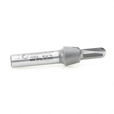 Amana Tool. Core Box Router Bit | 3⁄32 Radius x 3⁄16 Dia x 1⁄2 x 1⁄4"Shank | 45902 