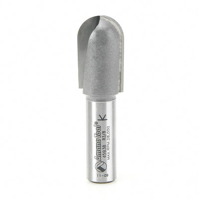 Amana Tool. Core Box Router Bit | 3⁄8 Radius x 3⁄4 Dia x 1 1⁄4 x 1⁄2"Shank | 45938 