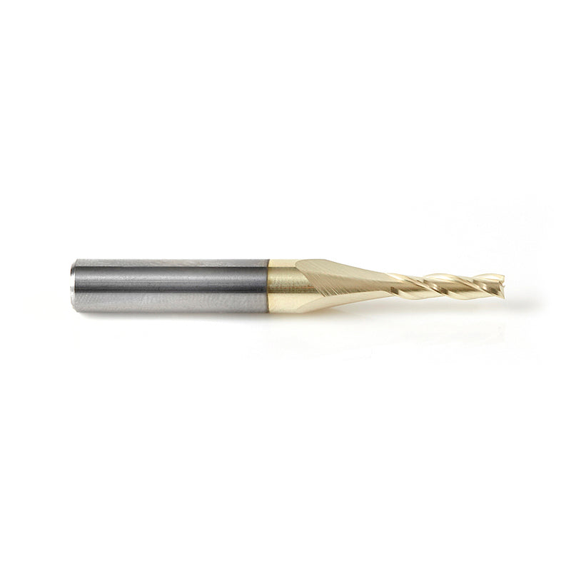 Amana Tool. Spiral Composite Up-Cut CNC Router Bit | 1⁄8 Dia x 1⁄2 x 1⁄4 Shank x 2" Long | 46090 