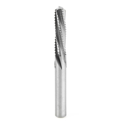 Amana Tool. Roughing Spiral Multi Flute Router Bit | 1⁄4 Dia x 1 x 1⁄4 Shank | 46133 