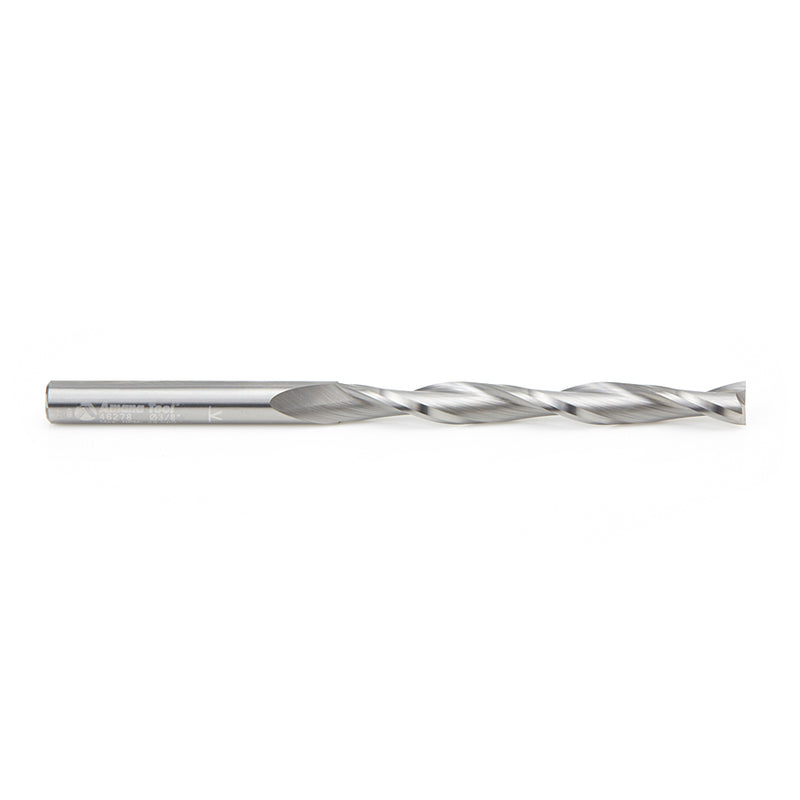 Amana Tool. Flat Bottom Spiral CNC Router Bit | 3⁄8 Dia x 3 1⁄2 x 3⁄8 Shank x 6" Long | 46278 