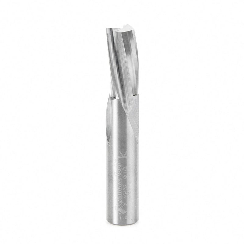 Amana Tool. Slow Spiral Flute Plunge Router Bit | 1⁄2 Dia x 1" x 1⁄2 Shank | 46432 