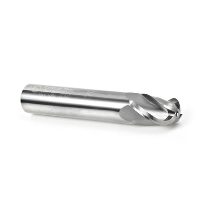 Amana Tool. Spiral Ball Nose CNC Router Bit | 1⁄4 Radius x 1⁄2 Dia x 3⁄4 x 1⁄2 Shank x 3" Long | 46446 