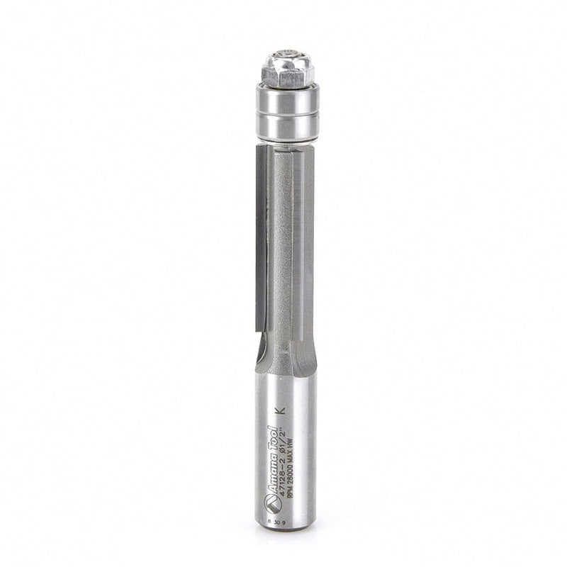 Amana Tool. Flush Trim Router Bit | 1⁄2 Dia x 1 1⁄2 x 1⁄2 Shank | 3 Flute | 47128-2 