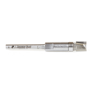 Amana Tool. Flush Trim Plunge Router Bit | 1⁄4 Dia x 1⁄4 x 1⁄8"Shank with Upper BB | 47223-S 