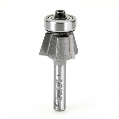 Amana Tool. Bevel Trim Router Bit | 15°x 51⁄64 Dia x 7⁄16 x 1⁄4"Shank with BB 3 Flute | 47301 
