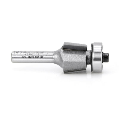 Amana Tool. Bevel Trim Router Bit | 7°x 3⁄4 Dia x 7⁄16 x 1⁄4" Shank with BB 3 Flute | 47302 