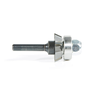 Amana Tool. 4 Wing Single Bevel Trim Cutter Assembly | 25°x 1 1⁄16 Dia x 1⁄4 x 1⁄4" Shank | 47408 