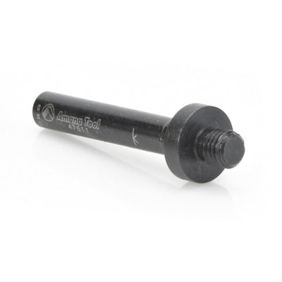 Amana Tool. Threaded Arbor for Screw Type Mortising Cutters | 1⁄4-28 NF Dia x 1⁄4 Height x 1⁄4"Shank | 47611