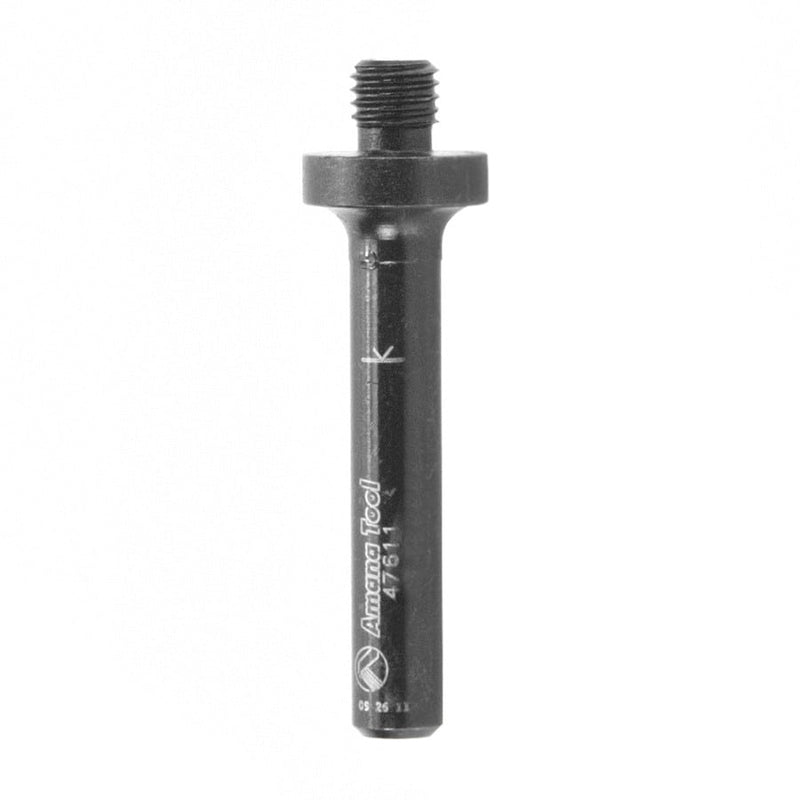 Amana Tool. Threaded Arbor for Screw Type Mortising Cutters | 1⁄4-28 NF Dia x 1⁄4 Height x 1⁄4"Shank | 47611