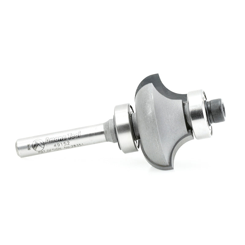 Amana Tool. Matching Corner Round⁄Cove Router Bit | 5⁄16 Radius x 1 1⁄4 Dia x 21⁄32 x 1⁄4 Shank | 49152 