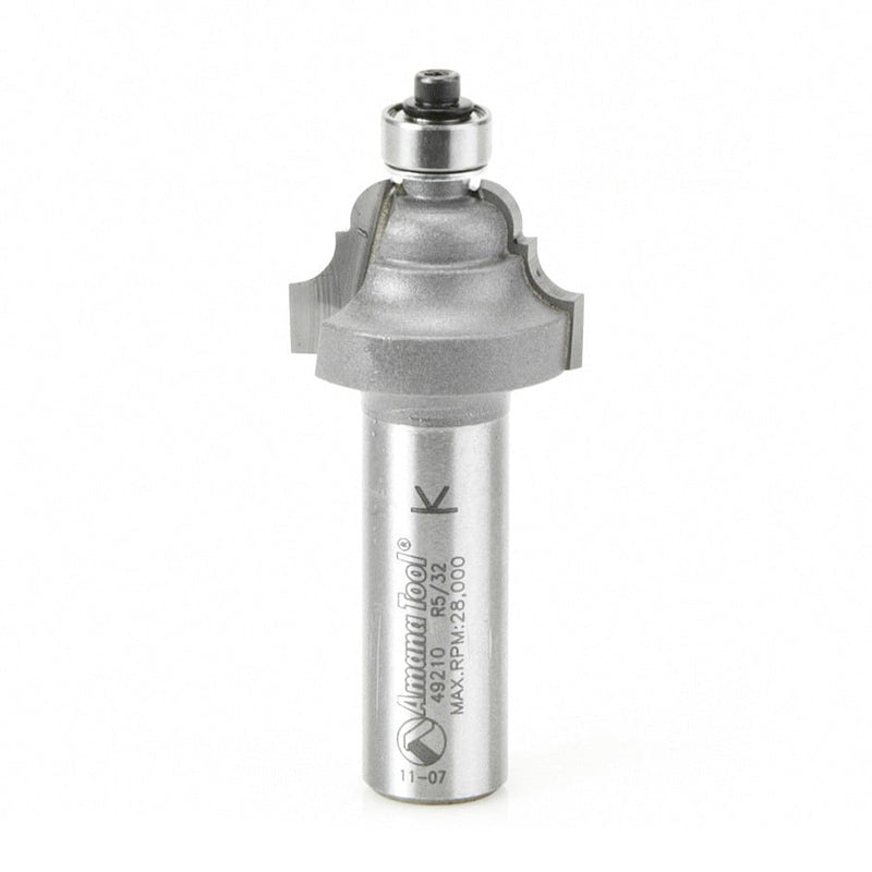 Amana Tool. Double Roman Ogee Router Bit | 5⁄32 Radius x 1" Dia x 5⁄8 x 1⁄2 Shank | 49210 