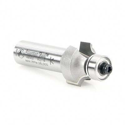 Amana Tool. Corner Rounding Router Bit | 3⁄16 Radius x 7⁄8 Dia x 1⁄2 x 1⁄2"Shank | 49502 