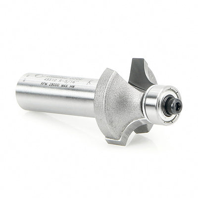 Amana Tool. Corner Rounding Router Bit | 5⁄16 Radius x 1 1⁄8 Dia x 1⁄2 x 1⁄2"Shank | 49510 