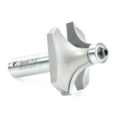 Amana Tool. Corner Rounding Router Bit | 5⁄8 Radius x 1 3⁄4 Dia x 7⁄8 x 1⁄2"Shank | 49519 