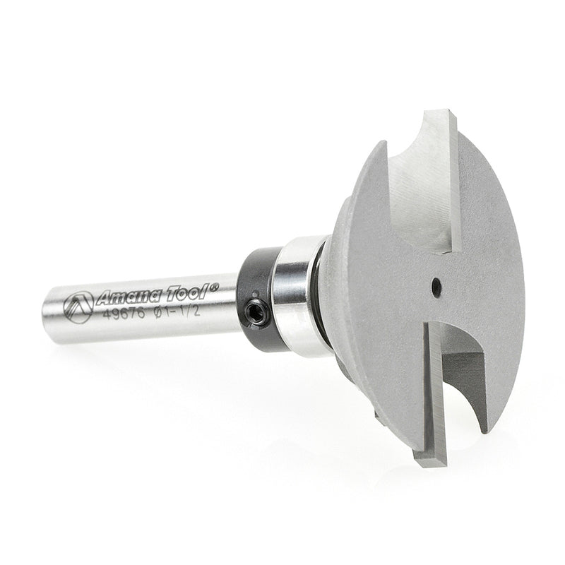 Amana Tool. Classical Rail Router Bit | 3⁄16 Radius x 1 7⁄16 Dia x 9⁄16 x 1⁄4" Shank | 49676 