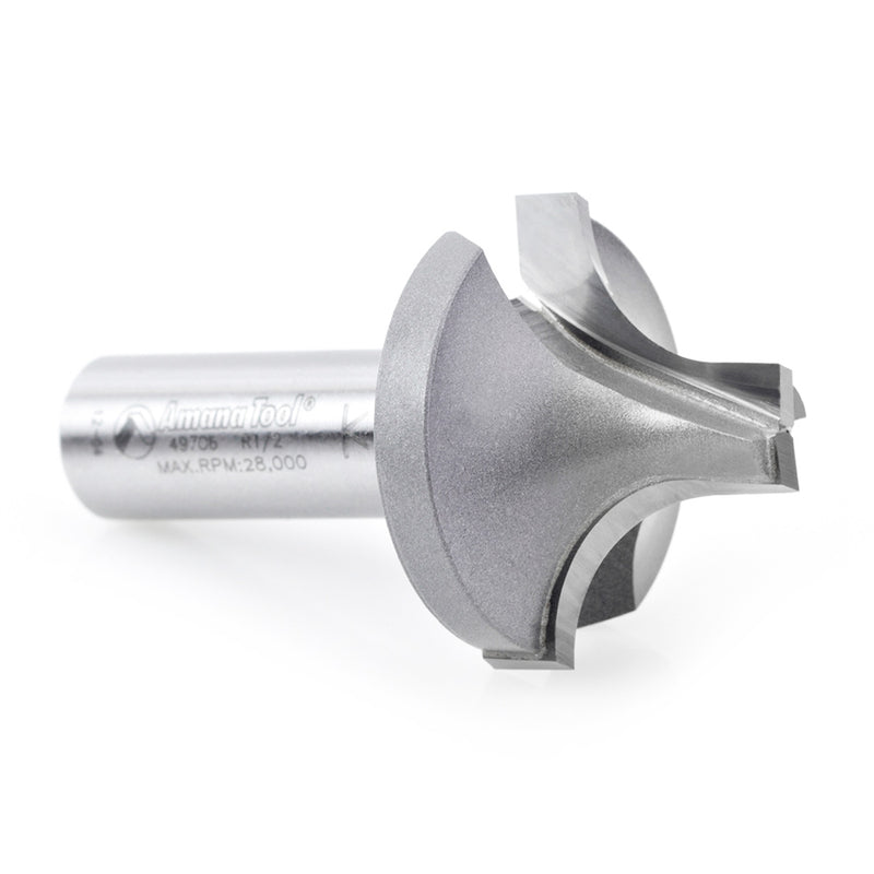 Amana Tool. Round Over Groove Router Bit | 1⁄2 Radius x 1 3⁄8 Dia x 1" x 1⁄2 Shank | 49706 