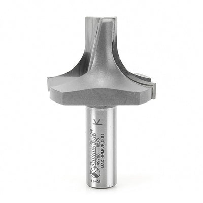 Amana Tool. Round Over Groove Router Bit | 5⁄8 Radius x 1 3⁄4 Dia x 1 1⁄4 x 1⁄2" Shank | 49708 