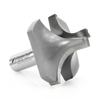 Amana Tool. Round Over Groove Router Bit | 3⁄4 Radius x 2" Dia x 1 7⁄16 x 1⁄2 Shank | 49710