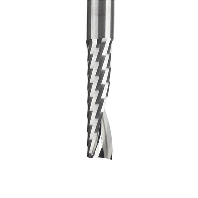 Amana Tool. Plastic Cutting Spiral 'O' Flute Router Bit | 1⁄4 Dia x 1" x 1⁄4 Shank Up-Cut | 51405 