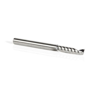 Amana Tool. Plastic Cutting Spiral 'O' Flute CNC Router Bit | 1⁄4 Dia x 1 1⁄16 x 1⁄4 Shank x 3" Long Up-Cut | 51409 