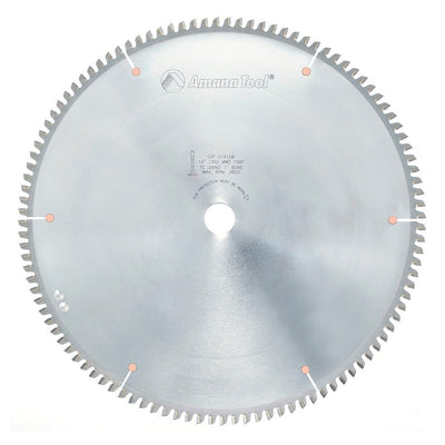 Amana Tool. Thin Aluminum Non-Ferrous Metal Cutting Blade - 14" Dia x 108T TCG - 6° | 514108 