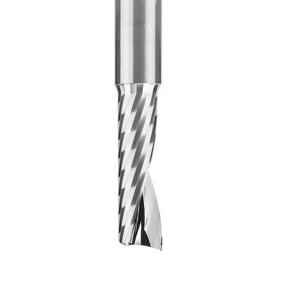 Amana Tool. Plastic Cutting Spiral 'O' Flute Router Bit | 1⁄2 Dia x 1 5⁄8 x 1⁄2 Shank x 3 1⁄2" Long Up-Cut | 51428 