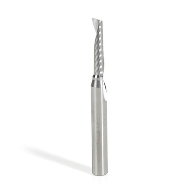 Amana Tool. Plastic Cutting Spiral 'O' Flute CNC Router Bit | 3⁄16 Dia x 7⁄8 x 1⁄4 Shank x 2 1⁄2" Long Up-Cut | 51442