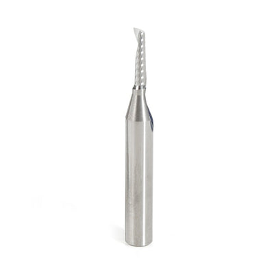 Amana Tool. Aluminum Spiral 'O' Flute Up-Cut CNC Router Bit | 1⁄8 Dia x 1⁄2 x 1⁄4 Shank x 2" Long | 51454 