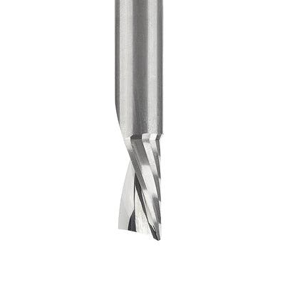 Amana Tool. Plastic Cutting Spiral 'O' Flute Router Bit | 3⁄8 Dia x 3⁄4" x 3⁄8 Shank x 3" Long Down-Cut | 51509 